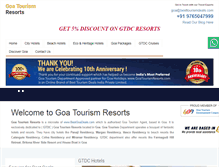 Tablet Screenshot of goatourismresorts.com